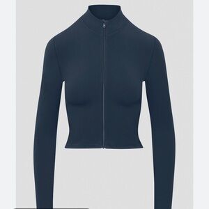 Aritzia Navy Long Sleeve Top